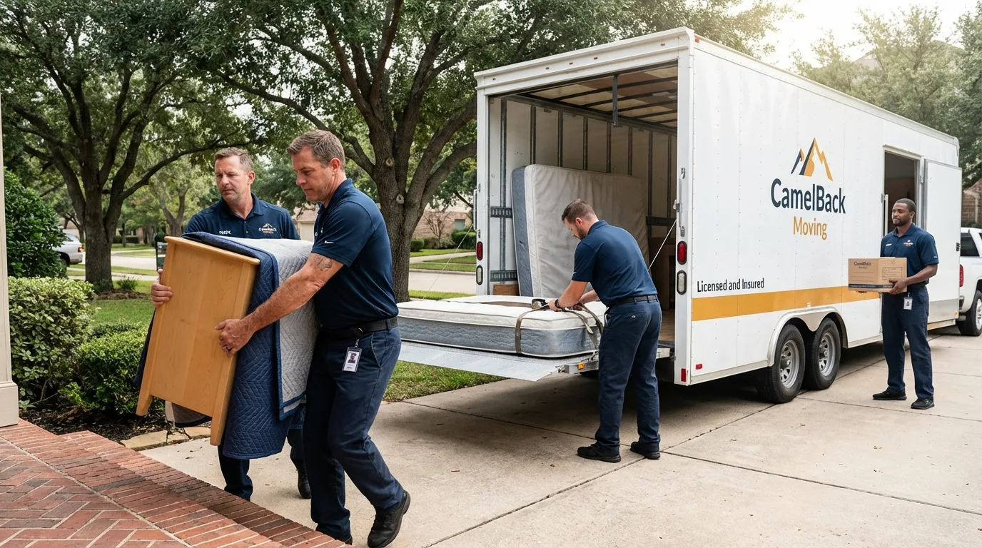 Crew loading residential truck for cross-state move from Mount Laurel, NJ